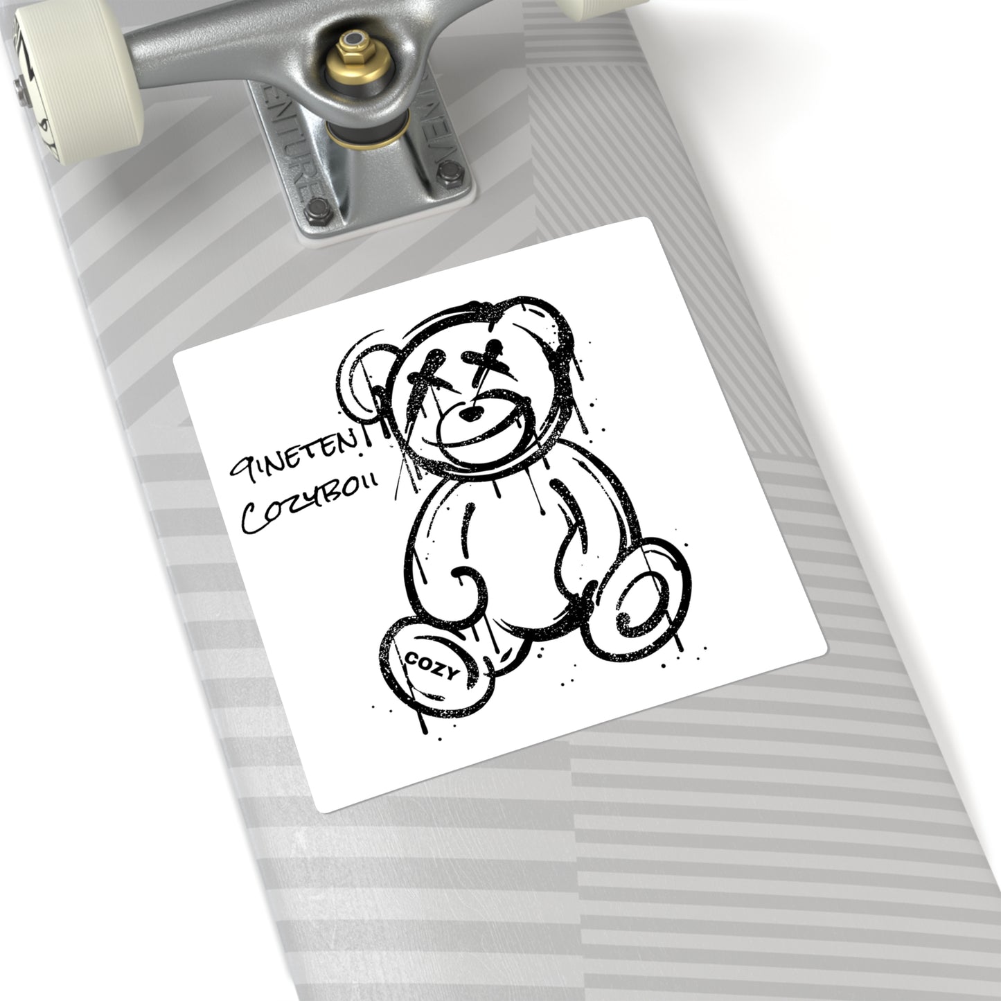 9ineten "Cozybear" Sqaure Sticker